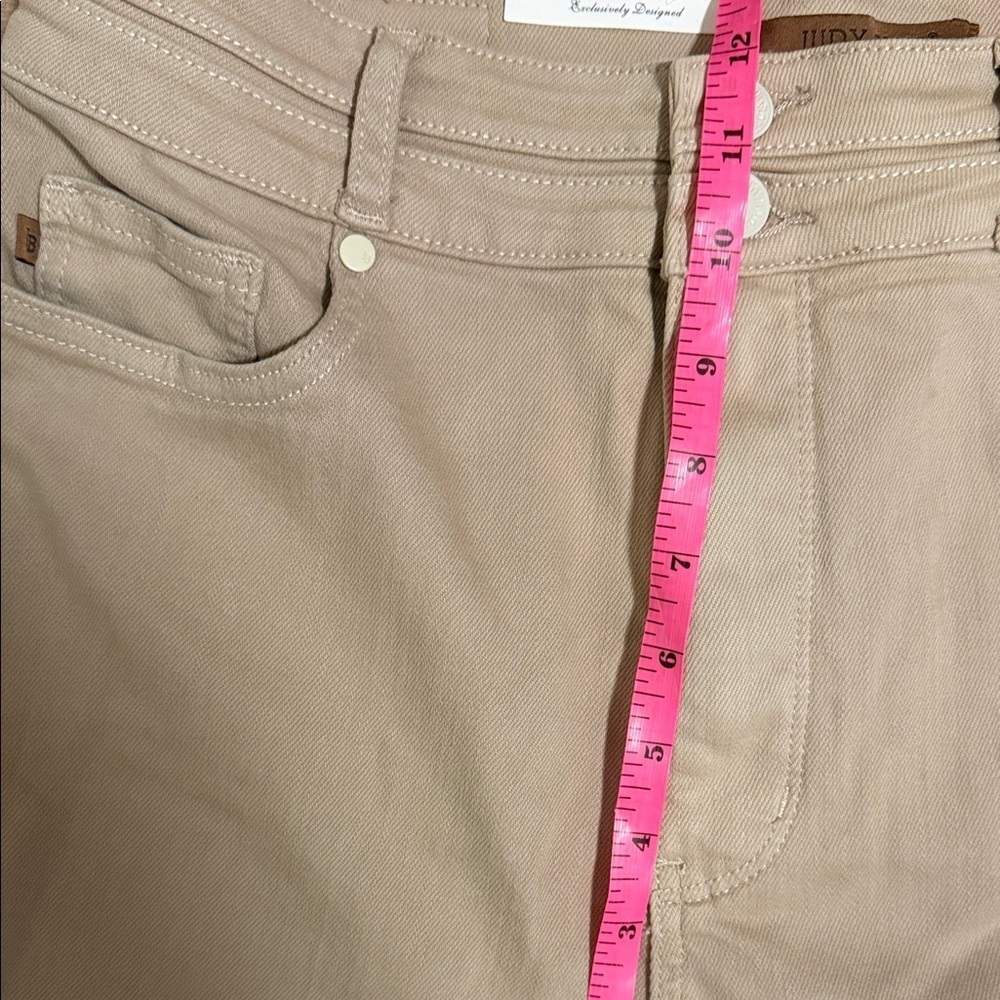 Judy Blue High Waisted Khaki Flare Jeans Women’s Size 13/31 NWT - Picture 6 of 10